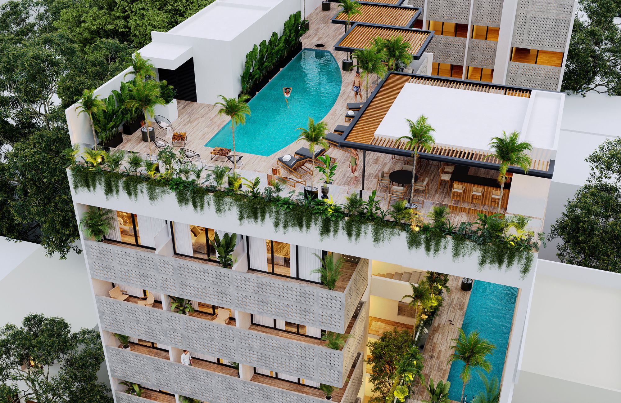 condosinplaya15-5 Venta de Departamentos en la Región 15 de Tulum.