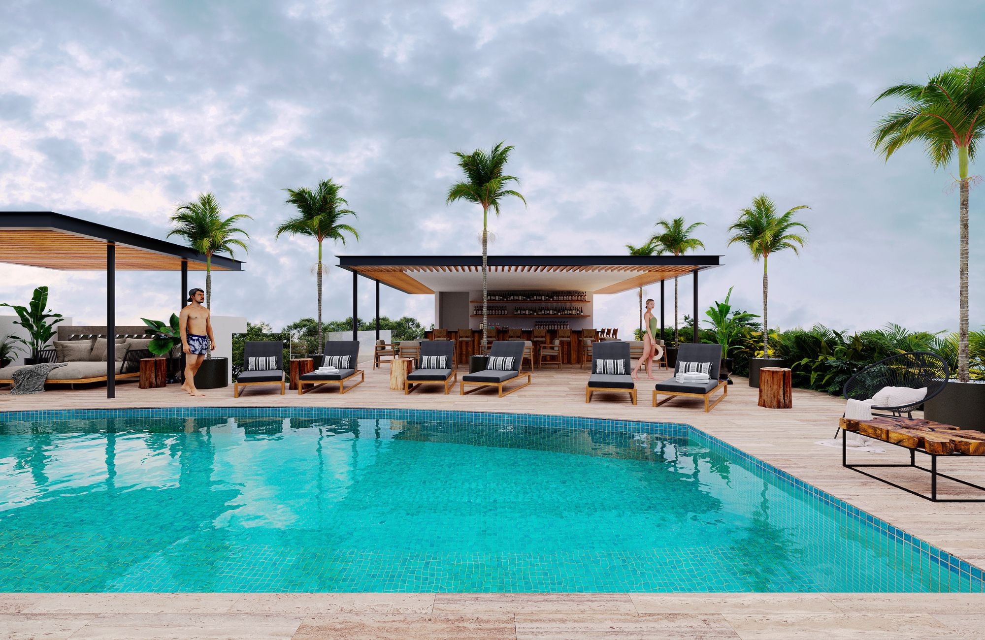 condosinplaya15-7 Venta de Departamentos en la Región 15 de Tulum.