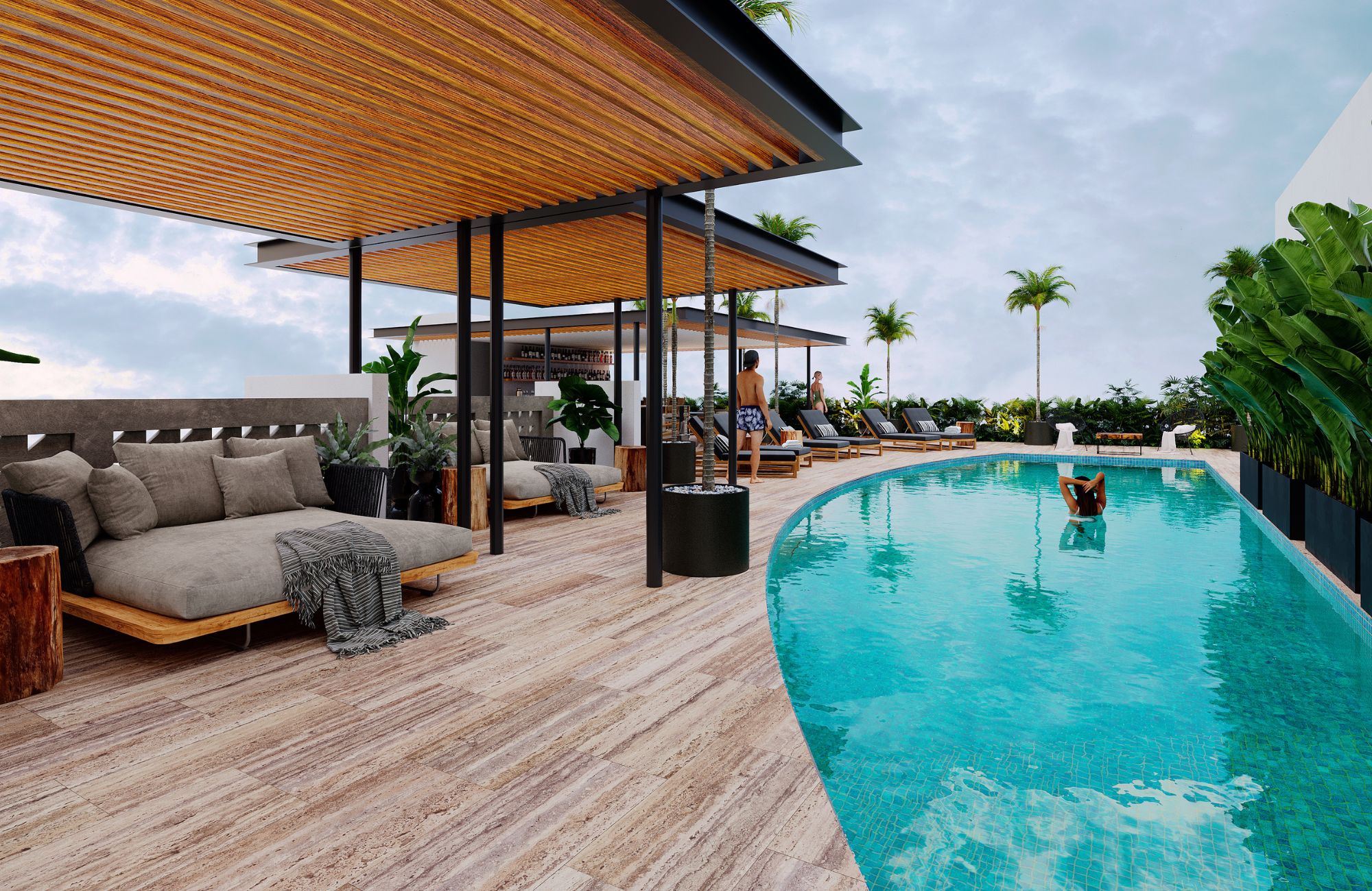 condosinplaya15-9 Venta de Departamentos en la Región 15 de Tulum.